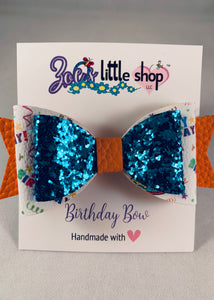 Birthday Faux Leather Bows